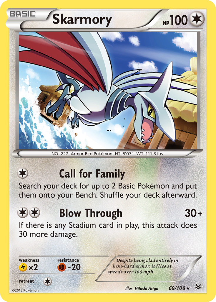 Skarmory (69/108) [XY: Roaring Skies] | Anubis Games and Hobby