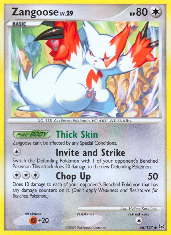 Zangoose (66/127) [Platinum: Base Set] | Anubis Games and Hobby