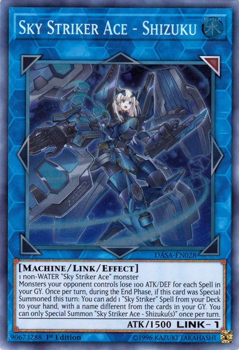 Sky Striker Ace - Shizuku [DASA-EN028] Super Rare | Anubis Games and Hobby