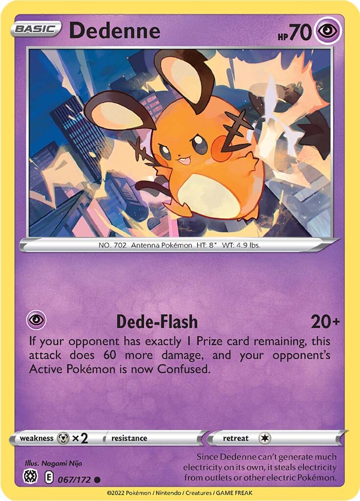 Dedenne (067/172) [Sword & Shield: Brilliant Stars] | Anubis Games and Hobby