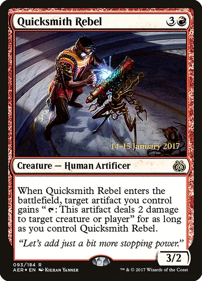 Quicksmith Rebel [Aether Revolt Prerelease Promos] | Anubis Games and Hobby