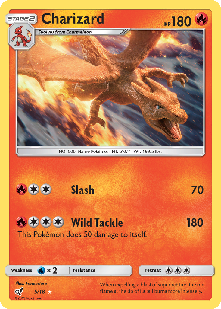 Charizard (5/18) [Sun & Moon: Detective Pikachu] | Anubis Games and Hobby