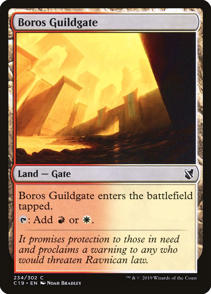 Boros Guildgate [Commander 2019] | Anubis Games and Hobby