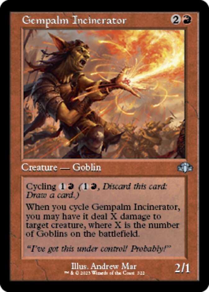 Gempalm Incinerator (Retro) [Dominaria Remastered] | Anubis Games and Hobby