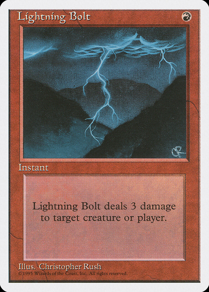 Lightning Bolt [Fourth Edition] | Anubis Games and Hobby