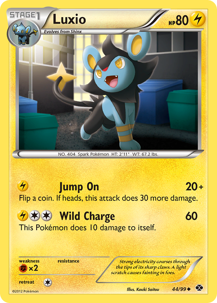 Luxio (44/99) [Black & White: Next Destinies] | Anubis Games and Hobby