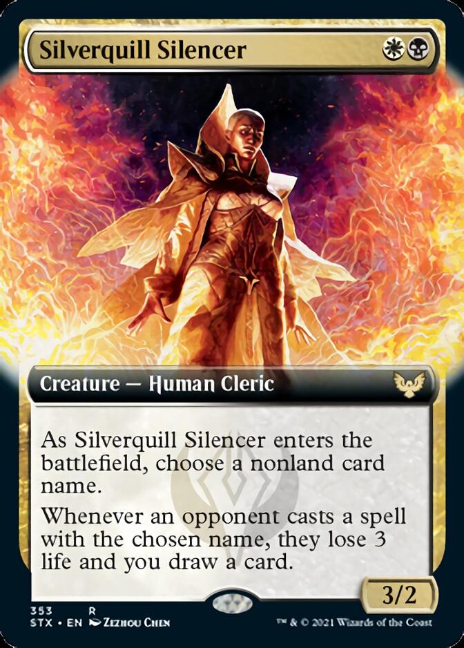 Silverquill Silencer (Extended Art) [Strixhaven: School of Mages] | Anubis Games and Hobby