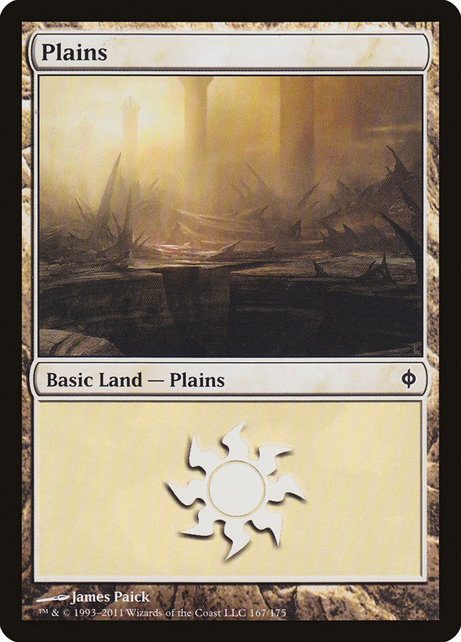 Plains (167) [New Phyrexia] | Anubis Games and Hobby