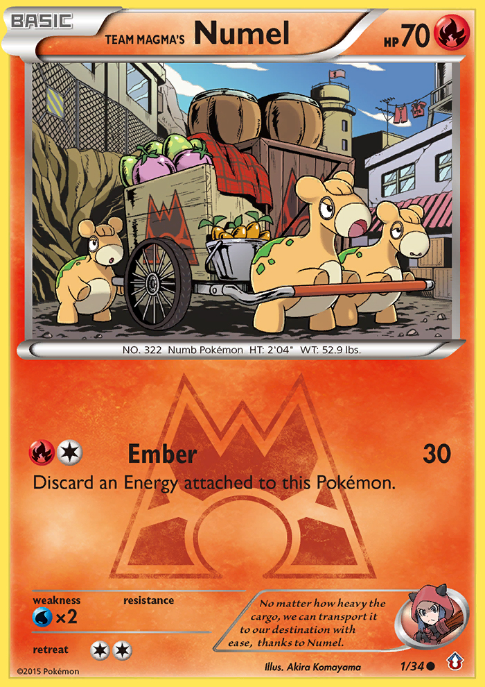 Team Magma's Numel (1/34) [XY: Double Crisis] | Anubis Games and Hobby