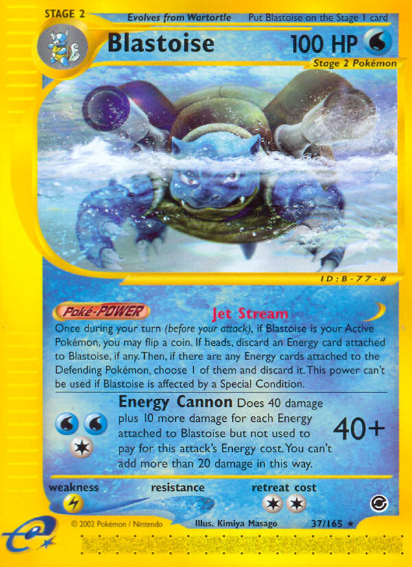 Blastoise (37/165) [Expedition: Base Set] | Anubis Games and Hobby