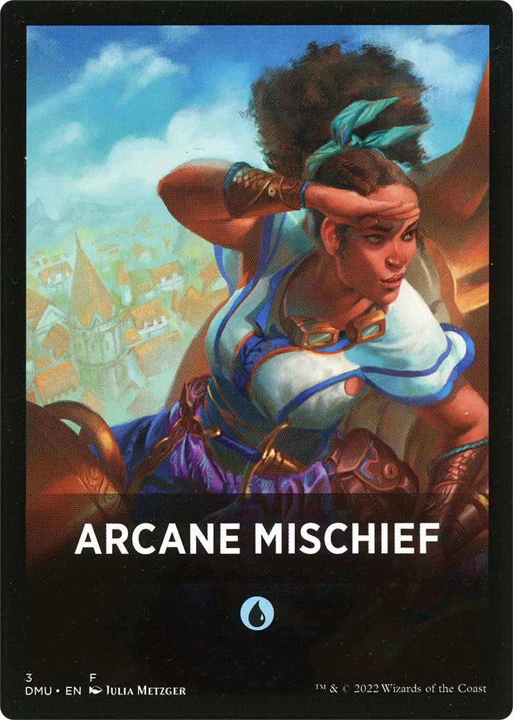 Arcane Mischief Theme Card [Dominaria United Tokens] | Anubis Games and Hobby