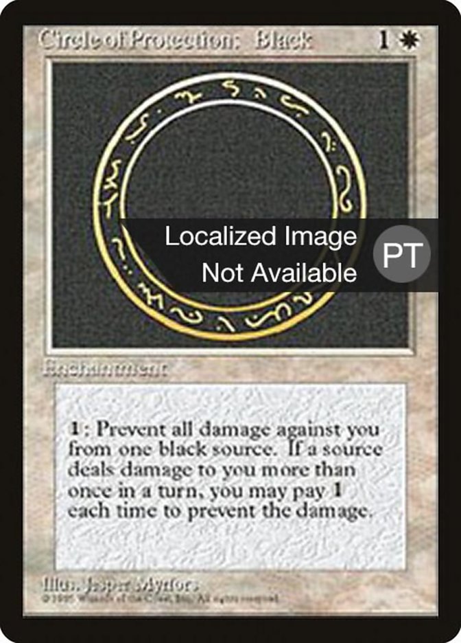 Circle of Protection: Black [Fourth Edition (Foreign Black Border)] | Anubis Games and Hobby
