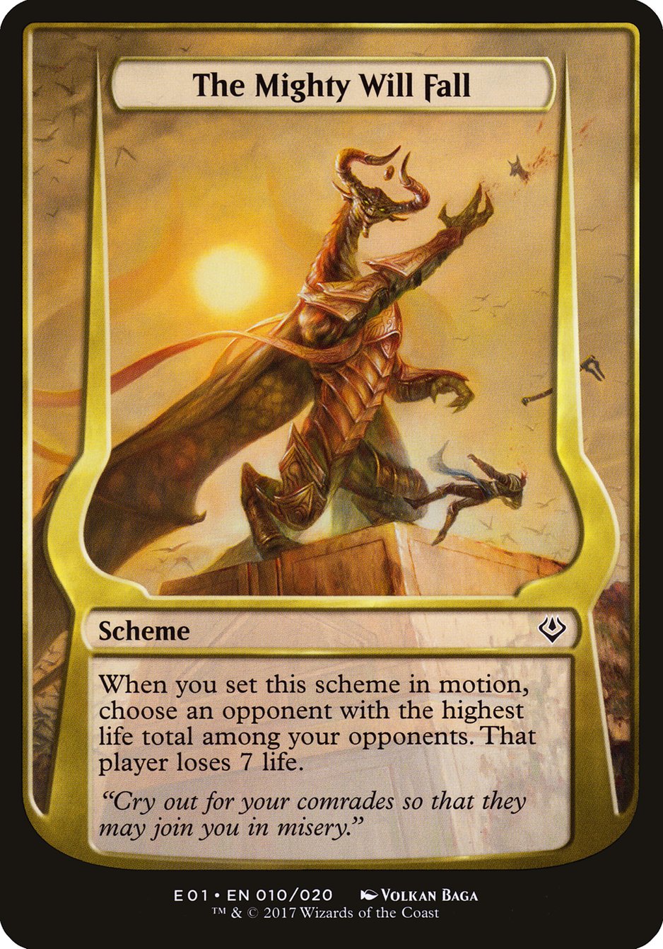 The Mighty Will Fall (Schemes) [Archenemy: Nicol Bolas Schemes] | Anubis Games and Hobby