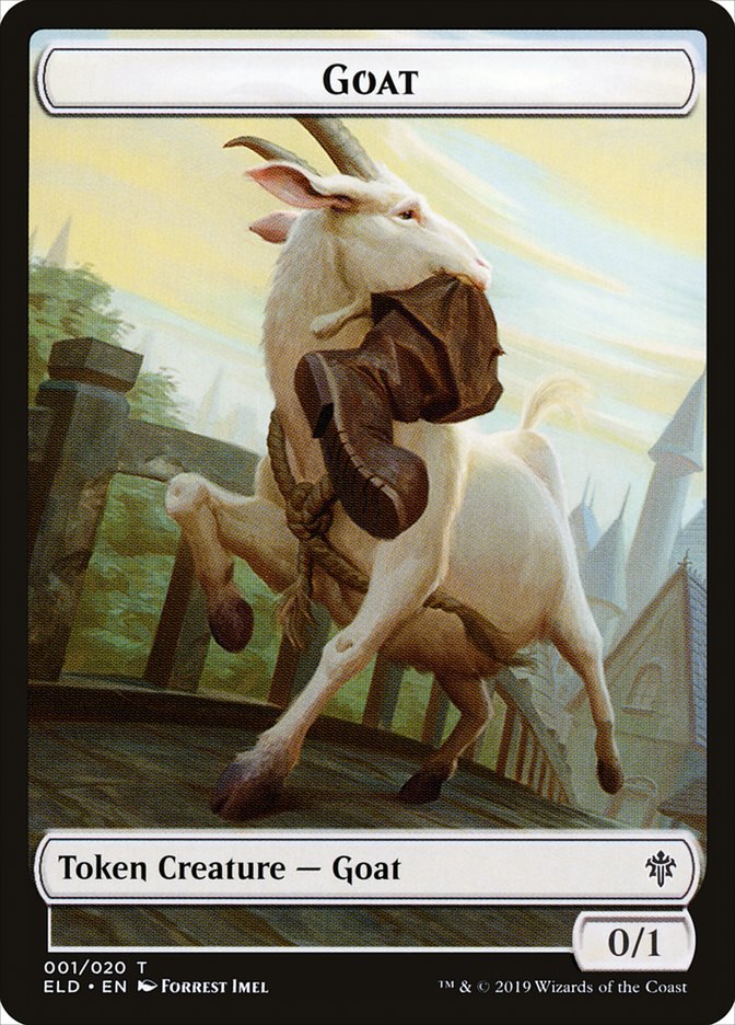 Goat Token [Throne of Eldraine Tokens] | Anubis Games and Hobby