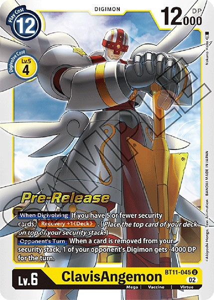 ClavisAngemon [BT11-045] [Dimensional Phase Pre-Release Promos] | Anubis Games and Hobby