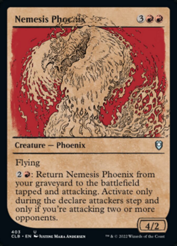 Nemesis Phoenix (Showcase) [Commander Legends: Battle for Baldur's Gate] | Anubis Games and Hobby