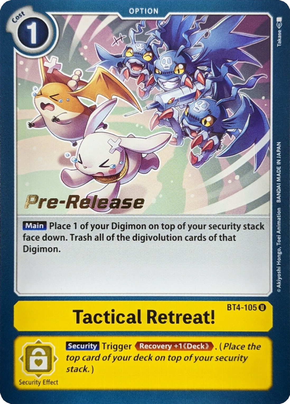 Tactical Retreat! [BT4-105] [Great Legend Pre-Release Promos] | Anubis Games and Hobby