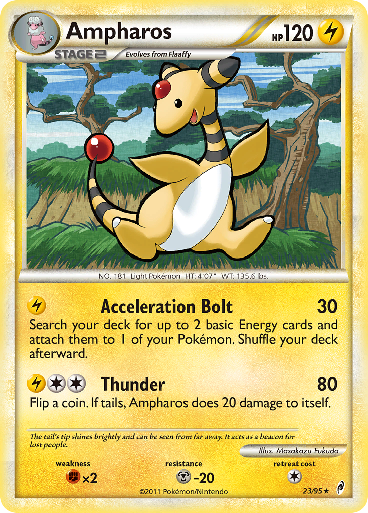 Ampharos (23/95) [HeartGold & SoulSilver: Call of Legends] | Anubis Games and Hobby