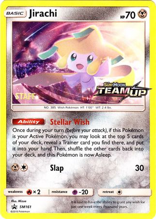 Jirachi (SM161) (Staff) [Sun & Moon: Black Star Promos] | Anubis Games and Hobby