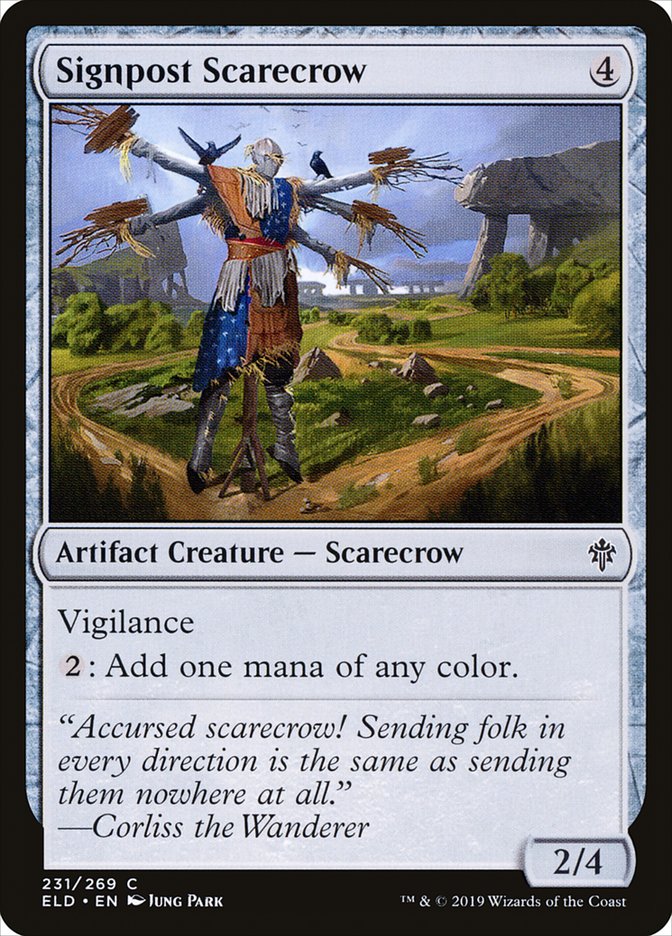 Signpost Scarecrow [Throne of Eldraine] | Anubis Games and Hobby
