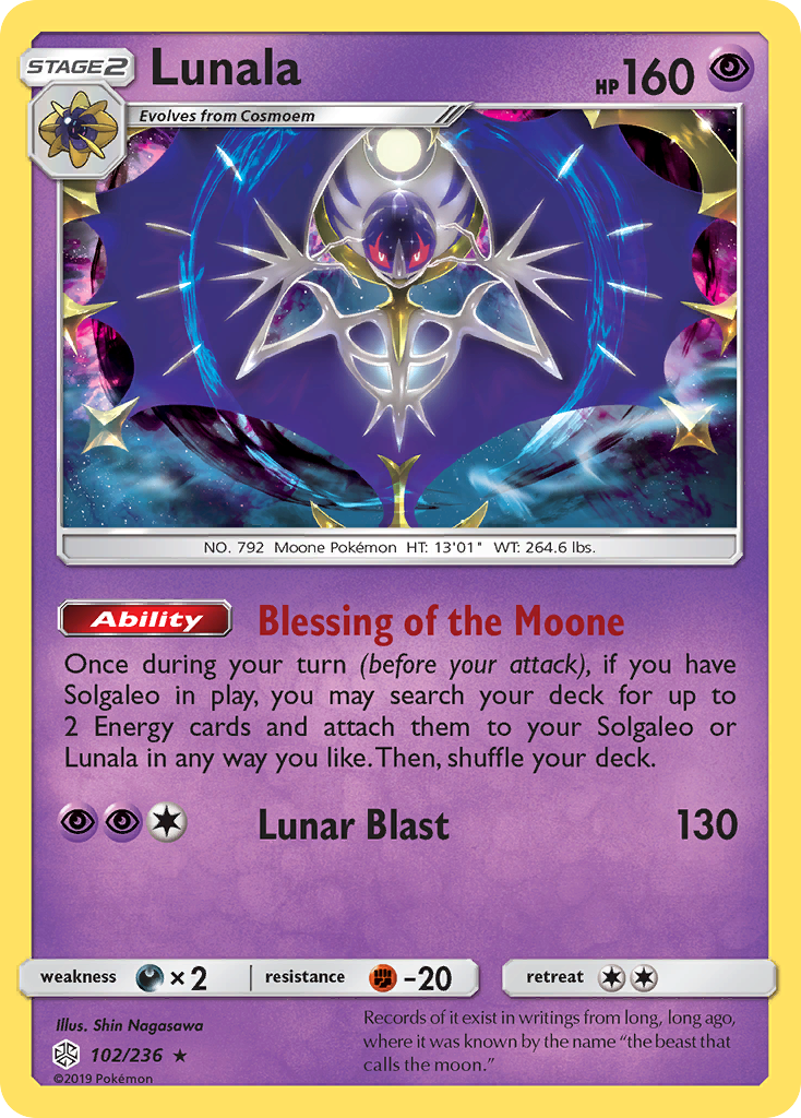 Lunala (102/236) [Sun & Moon: Cosmic Eclipse] | Anubis Games and Hobby