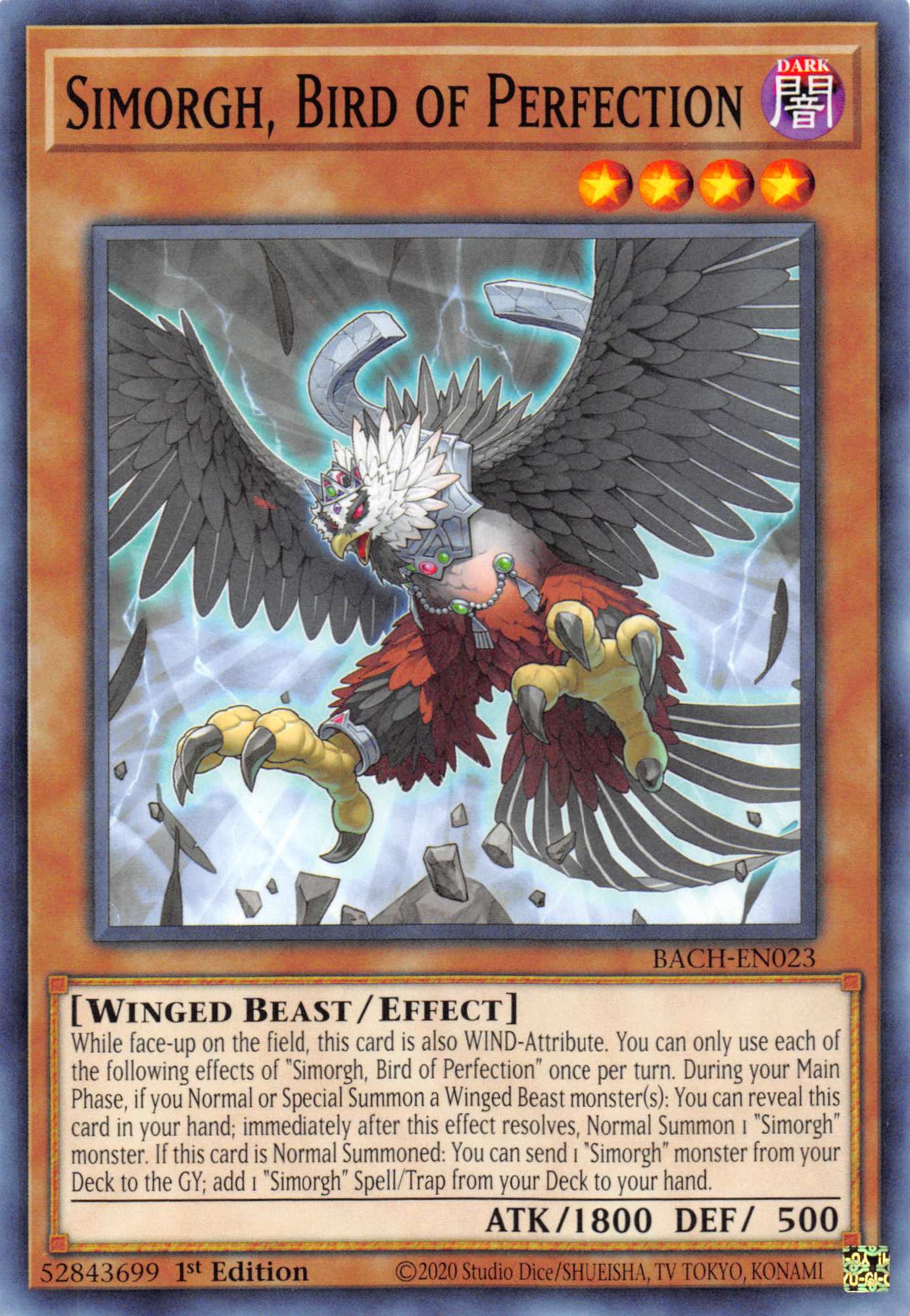 Simorgh, Bird of Perfection [BACH-EN023] Common | Anubis Games and Hobby