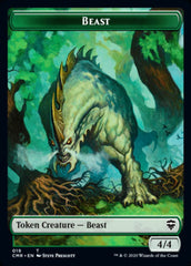 Beast (18) // Beast (19) Double-Sided Token [Commander Legends Tokens] | Anubis Games and Hobby