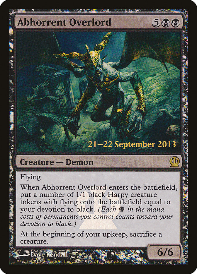 Abhorrent Overlord [Theros Prerelease Promos] | Anubis Games and Hobby