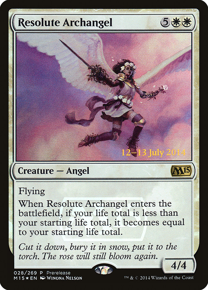 Resolute Archangel [Magic 2015 Prerelease Promos] | Anubis Games and Hobby