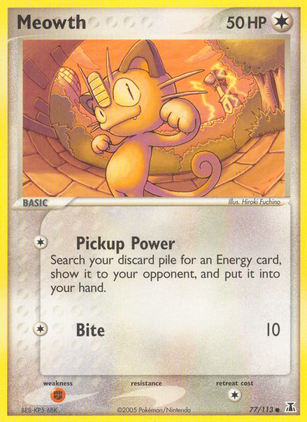 Meowth (77/113) [EX: Delta Species] | Anubis Games and Hobby