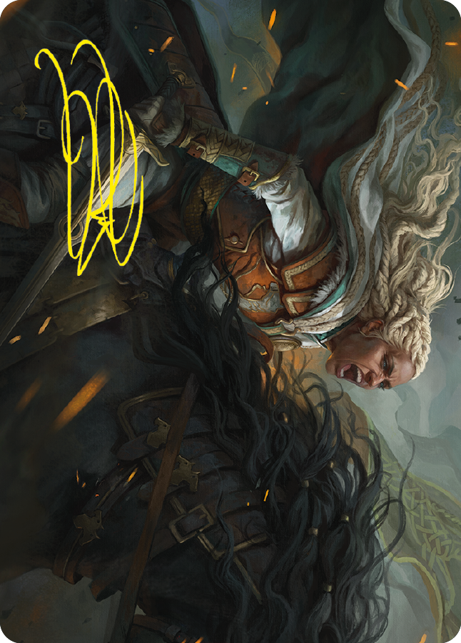 Eowyn, Fearless Knight Art Card (Gold-Stamped Signature) [The Lord of the Rings: Tales of Middle-earth Art Series] | Anubis Games and Hobby