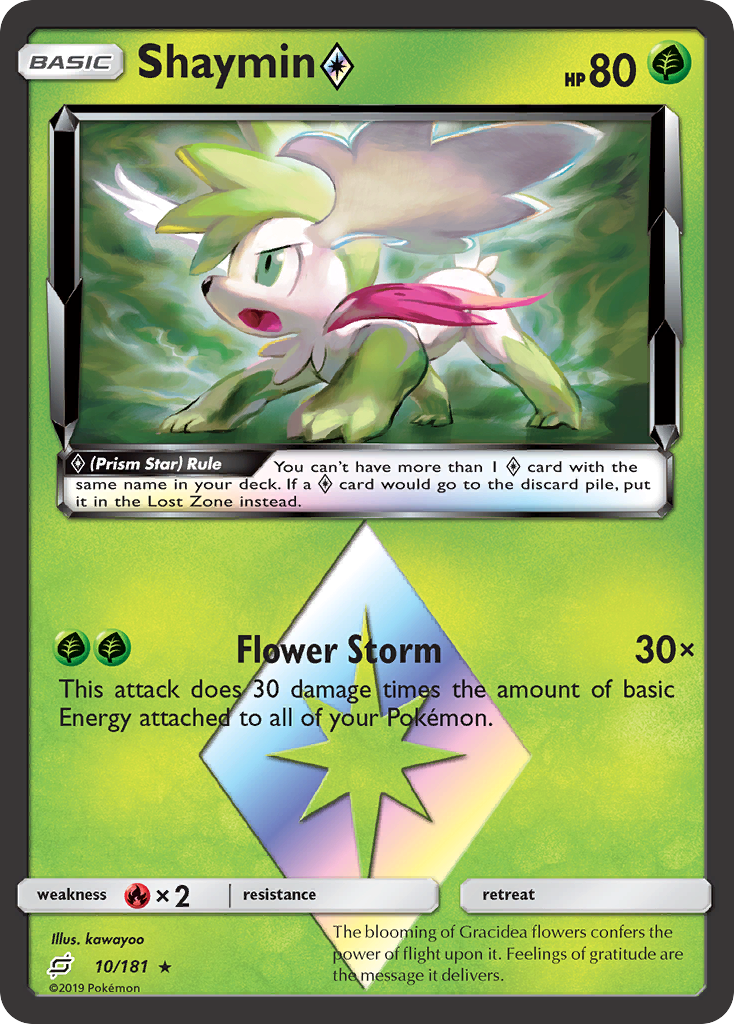 Shaymin (10/181) (Prism Star) [Sun & Moon: Team Up] | Anubis Games and Hobby