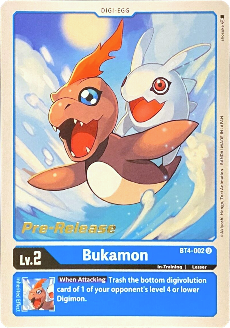 Bukamon [BT4-002] [Great Legend Pre-Release Promos] | Anubis Games and Hobby