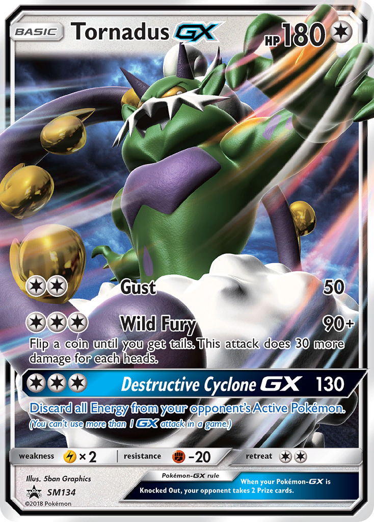 Tornadus GX (SM134) [Sun & Moon: Black Star Promos] | Anubis Games and Hobby