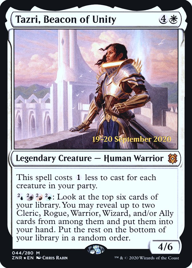 Tazri, Beacon of Unity [Zendikar Rising Prerelease Promos] | Anubis Games and Hobby