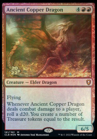 Ancient Copper Dragon [Commander Legends: Battle for Baldur's Gate Prerelease Promos] | Anubis Games and Hobby