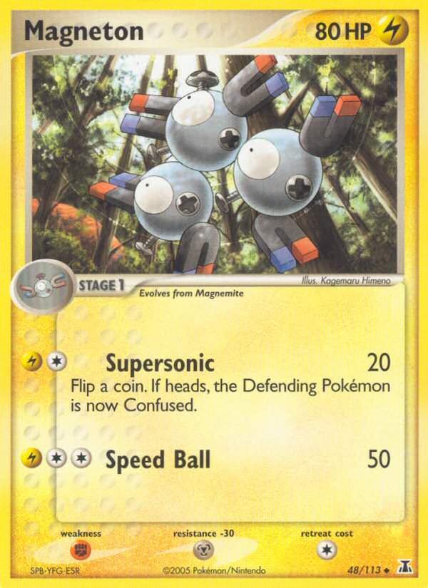 Magneton (48/113) [EX: Delta Species] | Anubis Games and Hobby