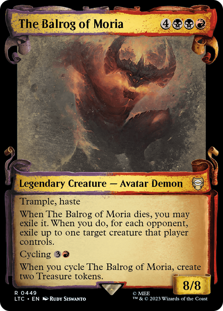 The Balrog of Moria [The Lord of the Rings: Tales of Middle-Earth Commander Showcase Scrolls] | Anubis Games and Hobby