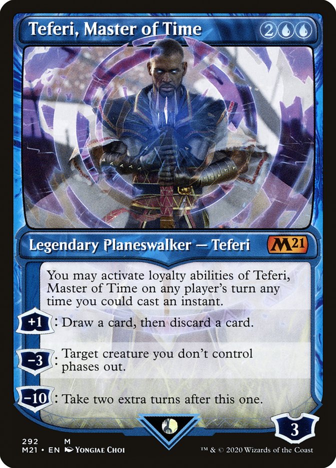 Teferi, Master of Time (Showcase) (292) [Core Set 2021] | Anubis Games and Hobby