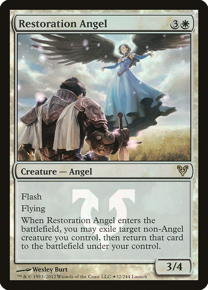 Restoration Angel (Launch) [Avacyn Restored Prerelease Promos] | Anubis Games and Hobby