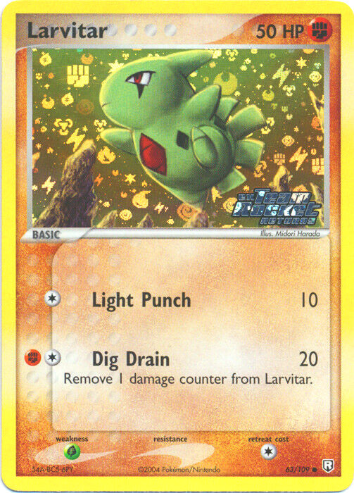 Larvitar (63/109) (Stamped) [EX: Team Rocket Returns] | Anubis Games and Hobby