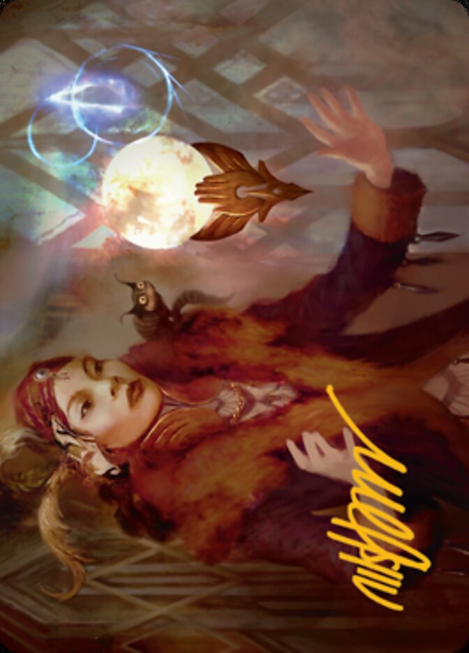 Misfortune Teller Art Card (Gold-Stamped Signature) [Streets of New Capenna Art Series] | Anubis Games and Hobby