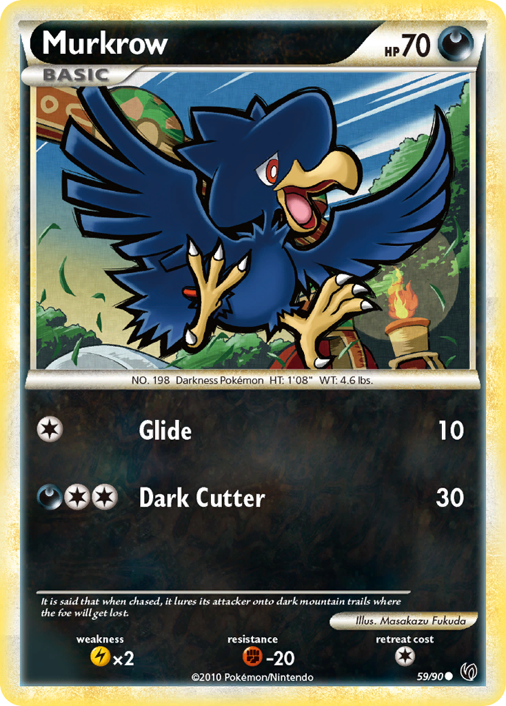 Murkrow (59/90) [HeartGold & SoulSilver: Undaunted] | Anubis Games and Hobby