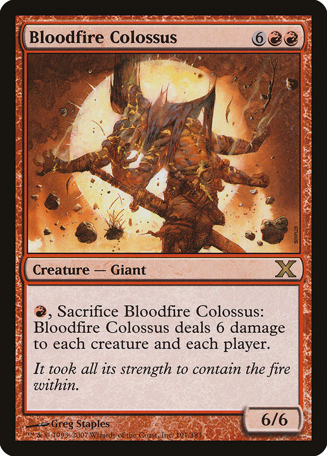 Bloodfire Colossus [Tenth Edition] | Anubis Games and Hobby