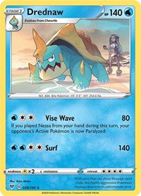 Drednaw (039/185) (Cracked Ice Holo) (Theme Deck Exclusive) [Sword & Shield: Vivid Voltage] | Anubis Games and Hobby