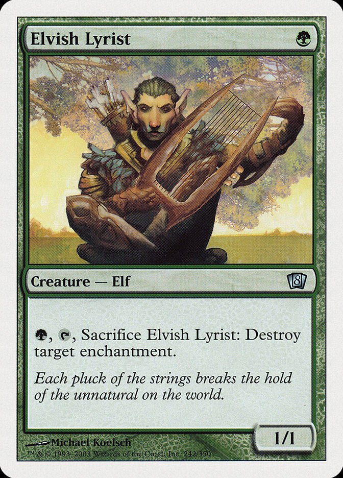 Elvish Lyrist [Eighth Edition] | Anubis Games and Hobby