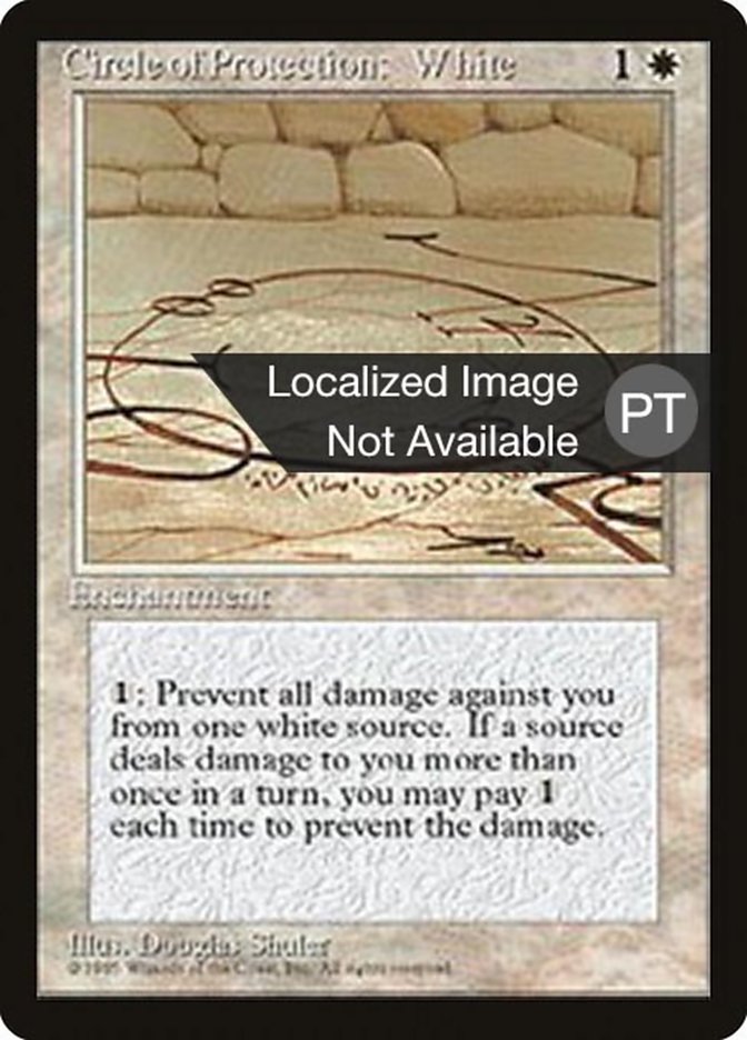 Circle of Protection: White [Fourth Edition (Foreign Black Border)] | Anubis Games and Hobby