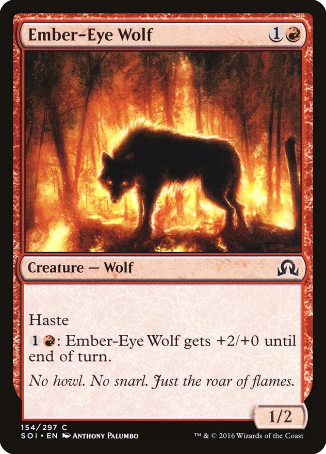 Ember-Eye Wolf [Shadows over Innistrad] | Anubis Games and Hobby