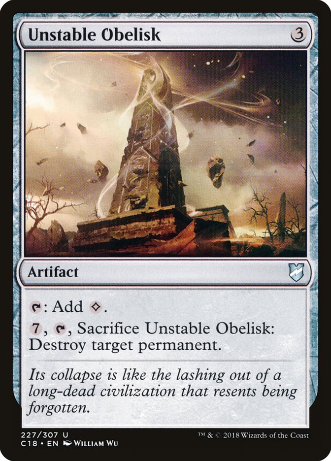 Unstable Obelisk [Commander 2018] | Anubis Games and Hobby