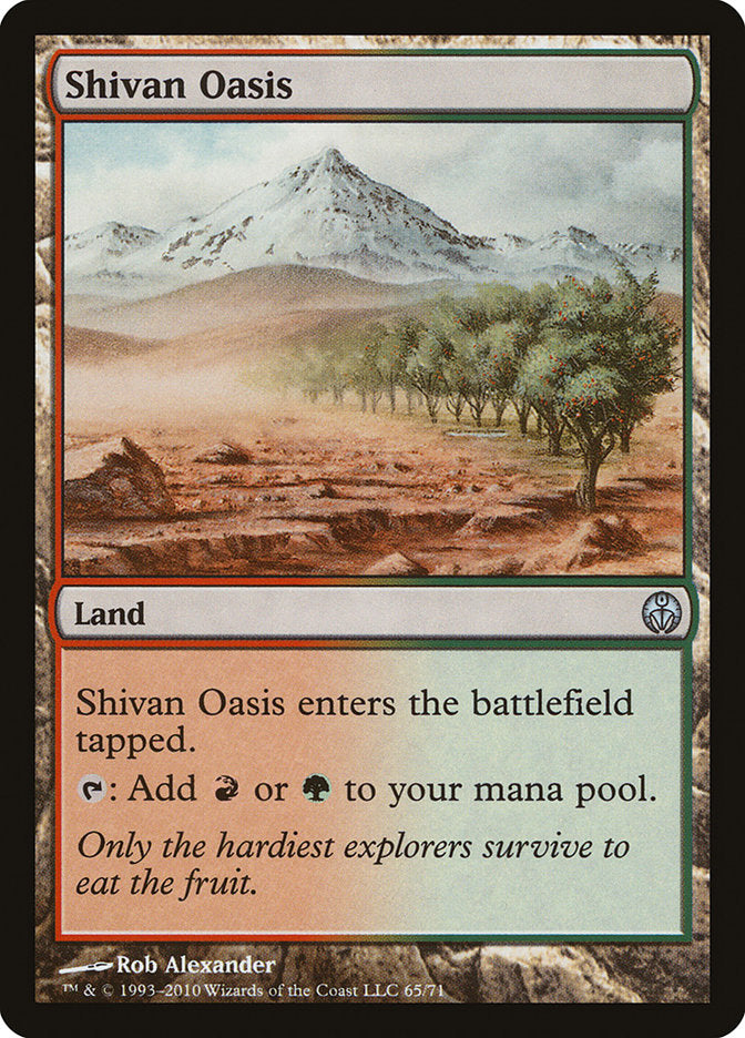 Shivan Oasis [Duel Decks: Phyrexia vs. the Coalition] | Anubis Games and Hobby